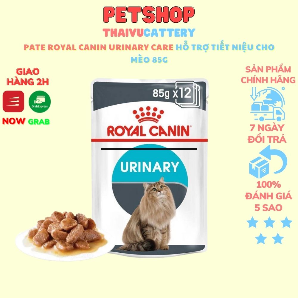 Pate Royal Canin Urinary Care hỗ trợ tiết niệu cho mèo 85g  tăng cảm giác ngon miệng và no bụng.