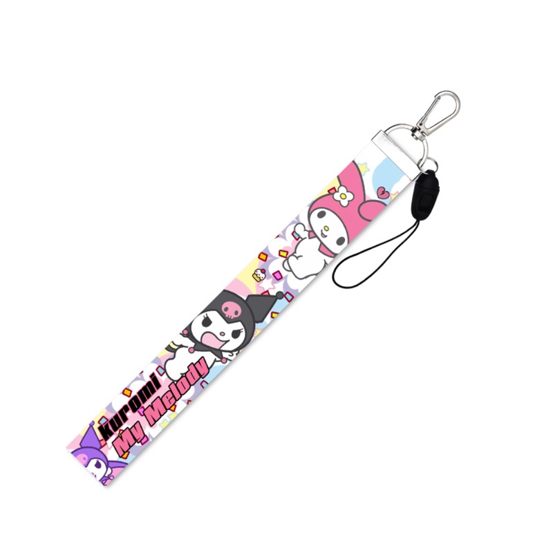 Sẵn Sàng Hàng!!! Mới Dây Đeo Cổ Giữ Thẻ Id Họa Tiết Nhân Vật Sanrio Kuromi Đáng Yêu