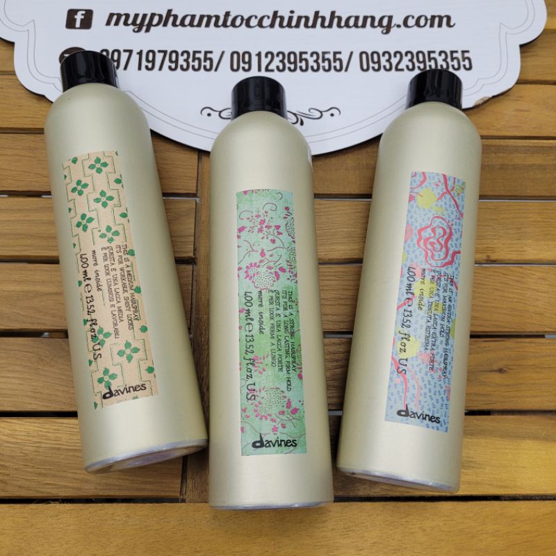 GÔM XỊT CỨNG SIÊU CỨNG  DAVINES EXTRA STRONG HAIRSPRAY 400ML