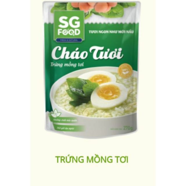 Combo 13 gói cháo tươi SG food và cây thị