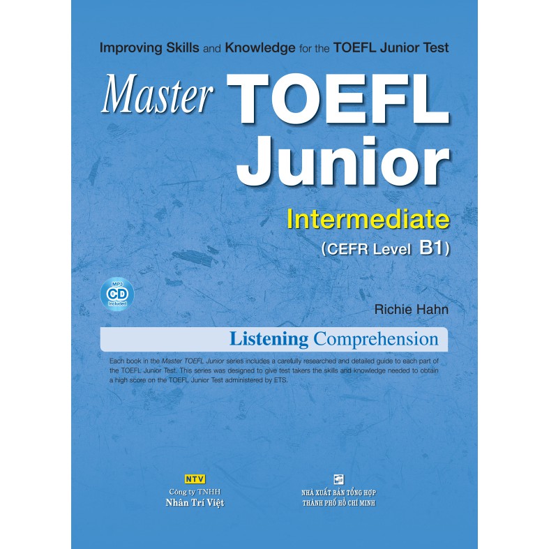 Sách - Master TOEFL Junior Intermediate: Listening Comprehension (kèm CD)