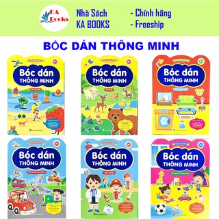 Sách - Bóc Dán Thông Minh - Dành Cho Trẻ Từ 2-6 Tuổi - Song Ngữ Việt Anh (Bộ 6 Cuốn)