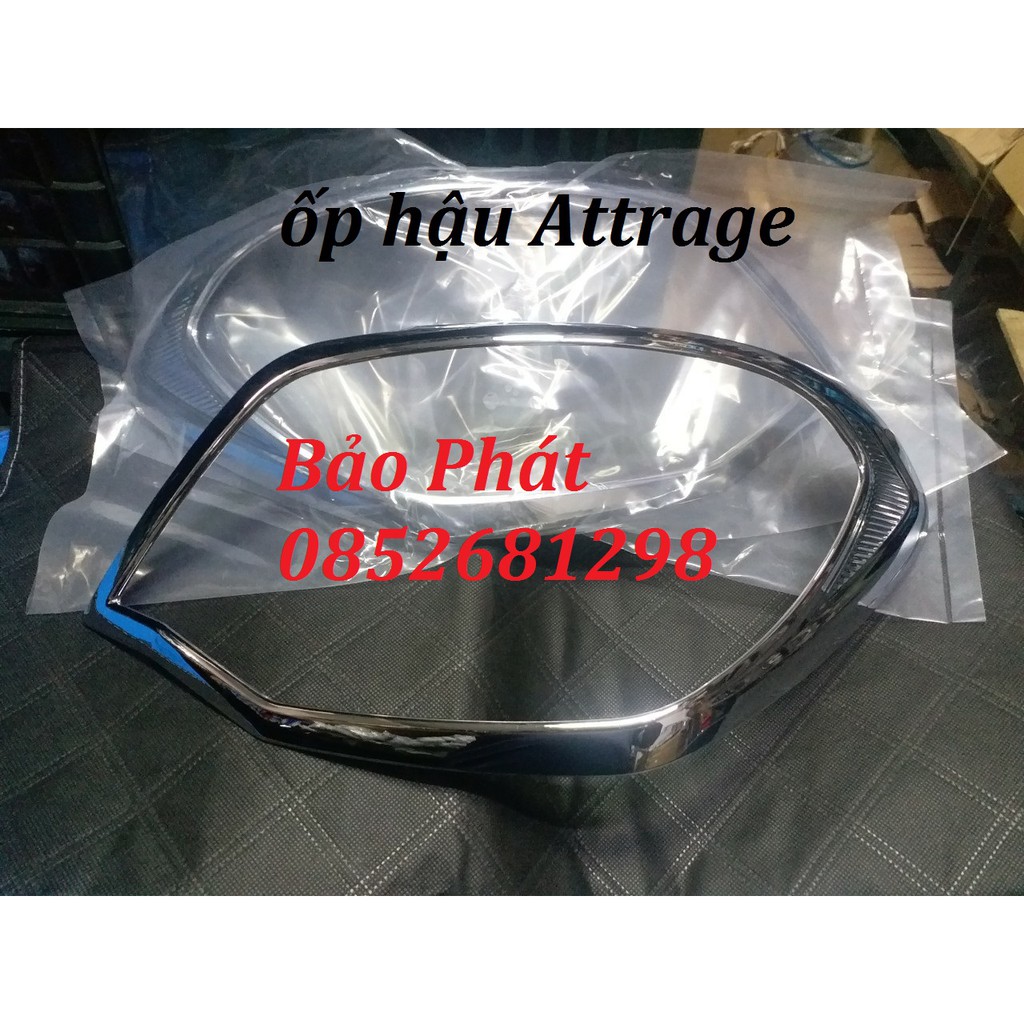 Bộ ốp viền đèn hậu xe Mitsubishi Attrage dùng cho các form 2015 đến 2019
