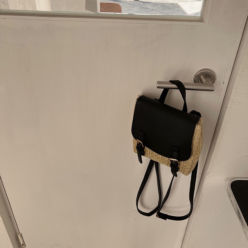 Ba Lô Nhỏ Đan Rơm Thiết Kế niche Cho Nữ