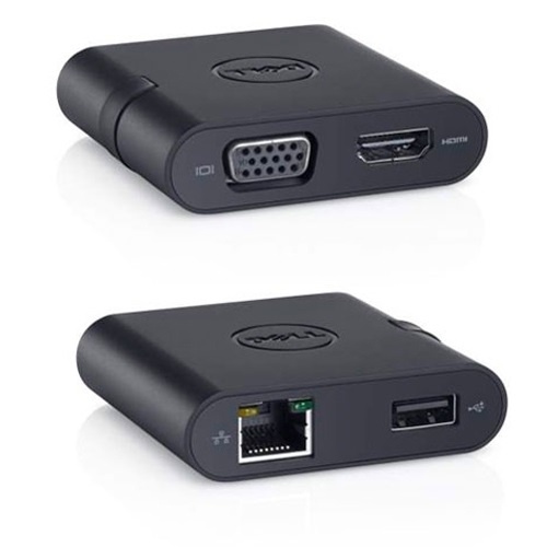 Bộ chuyển đổi Dell DA100 adapter USB 3.0 to HDMI/VGA/Ethernet/USB 2.0 chính hãng bh 1 năm