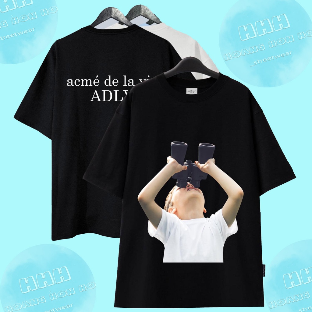 [Best Quality] Áo thun ADLV Bé Áo Trắng Ống Nhòm-Cotton 2c 100% -Full Tag Bọc - Streetwears SG