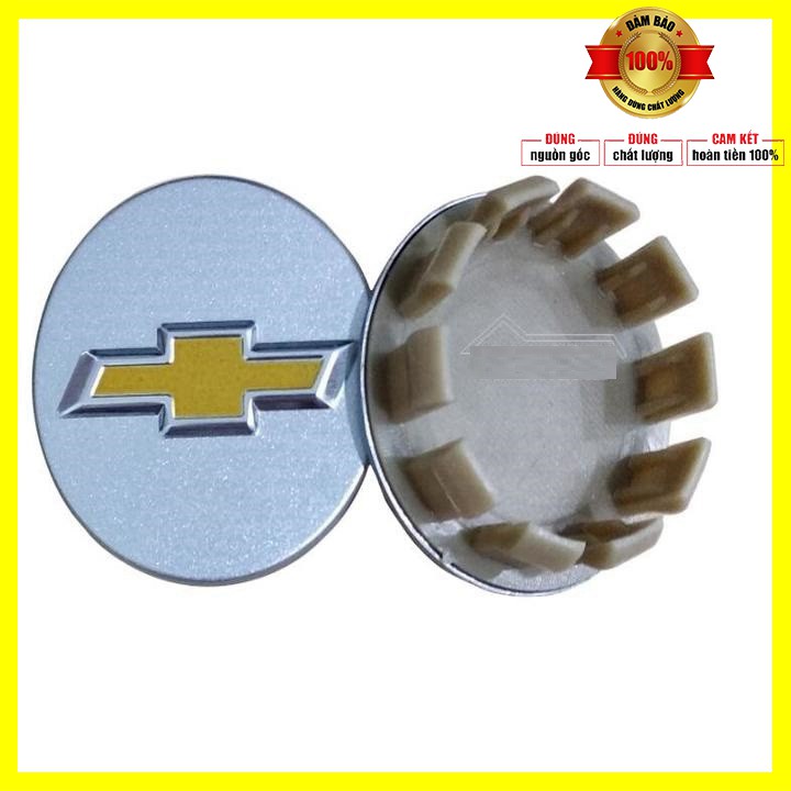 01 chiếc Logo chụp mâm, ốp bánh xe ô tô Chevrolet cao cấp CRZ53 đường kính 53mm