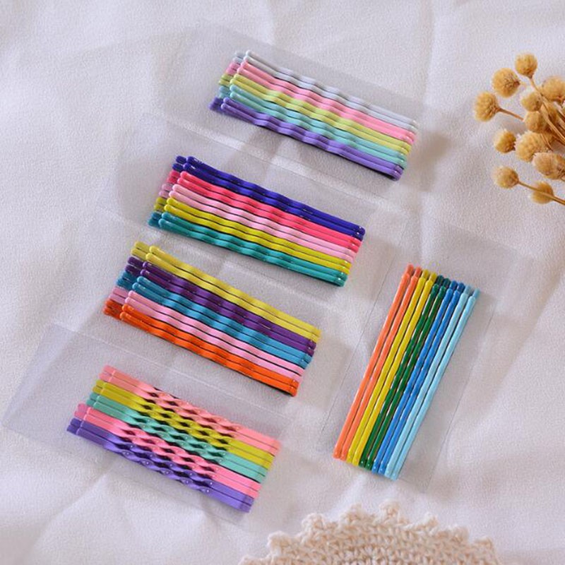 Set 10 Kẹp Tóc Màu Trơn Thời Trang Cho Nữ ( Hairclips )