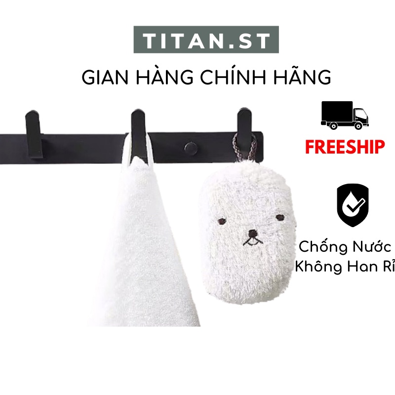 Móc Treo Đồ Gắn Tường Móc Treo Quần Áo Không Gỉ Đa Năng titan.st