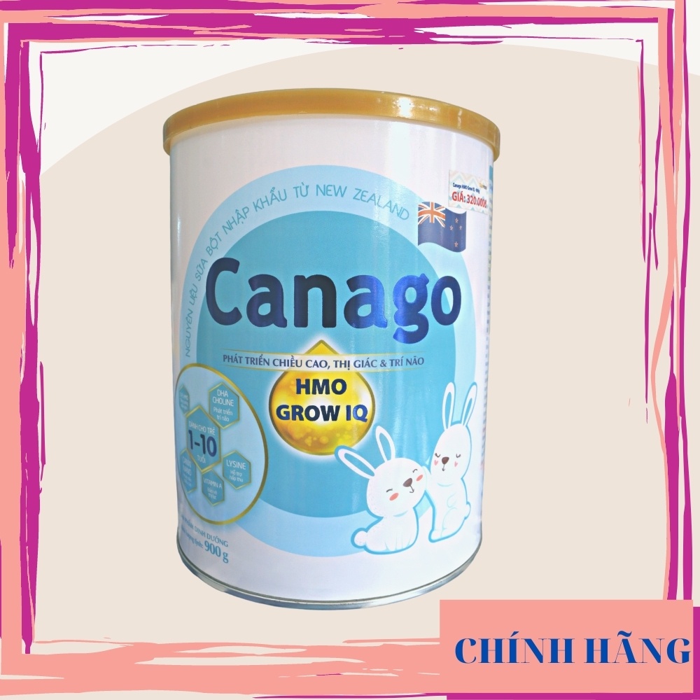 Sữa bột Canago GrowIQ dành cho trẻ 1-10 tuổi 900g