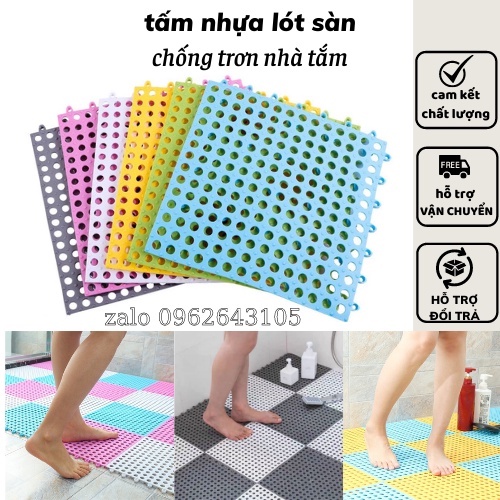 Tấm lót sàn nhà vệ sinh - Vỉ nhựa lót sàn chống trơn Trải Sàn Nhà Tắm/Vệ Sinh/Nhà Bếp/Chuồng Mèo t200g