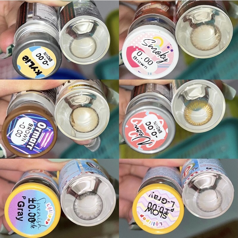 [Giãn Nhỏ] Kính áp tròng KHÔNG ĐỘ tặng khay đơn
