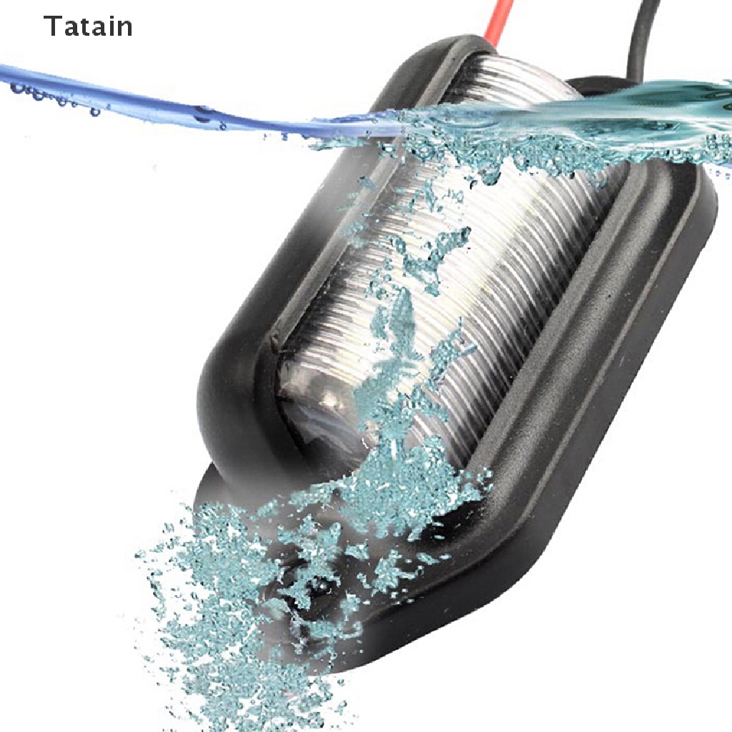 1 đèn LED 6 bóng 12V chống thấm nước gắn biển số xe hơi tiện dụng