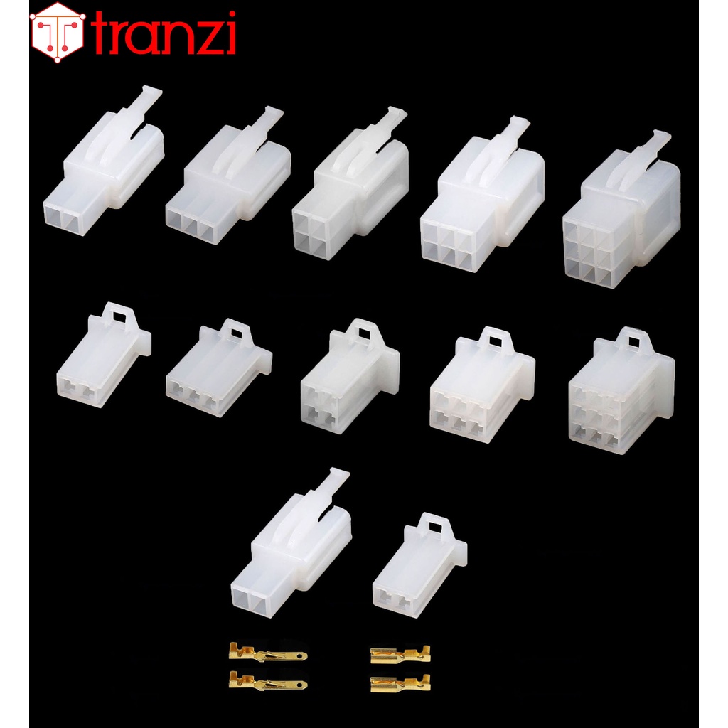 Vỏ Header 2.8mm 28050 2P 3P 4P 6P 9P trắng