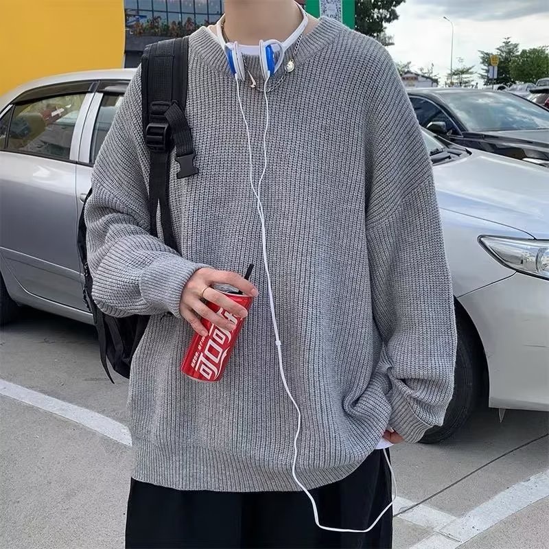 Áo Sweater Cổ Tròn Dáng Rộng Màu Trơn Thời Trang Trẻ Trung Cho Nam Nữ áo len nữ form rộng áo len đẹp áo len nam hàn quốc áo sweater unisex