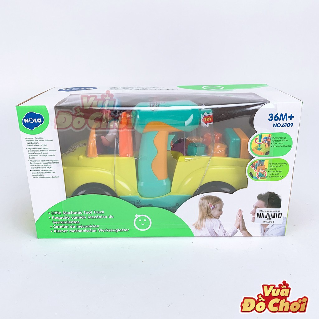 Ô tô cơ khí Bé tập làm kỹ sư sửa chữa ô tô - Hola Toys 789 ⚡️VUA ĐỒ CHƠI