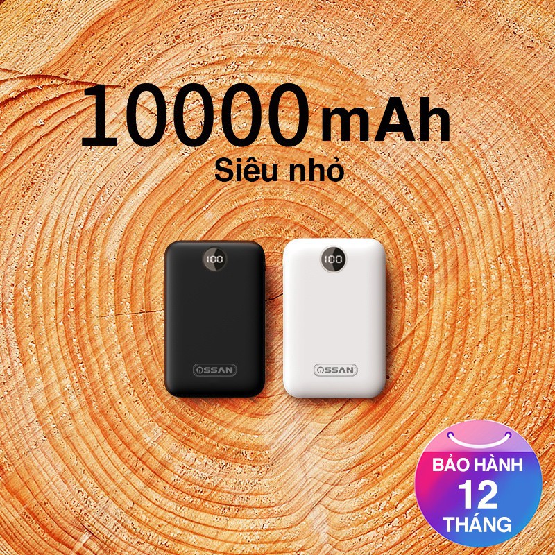 [GIÁ HỦY DIỆT] Pin dự phòng 10000 mAh chính hãng Ossan bảo hành 12 tháng OS-PB11