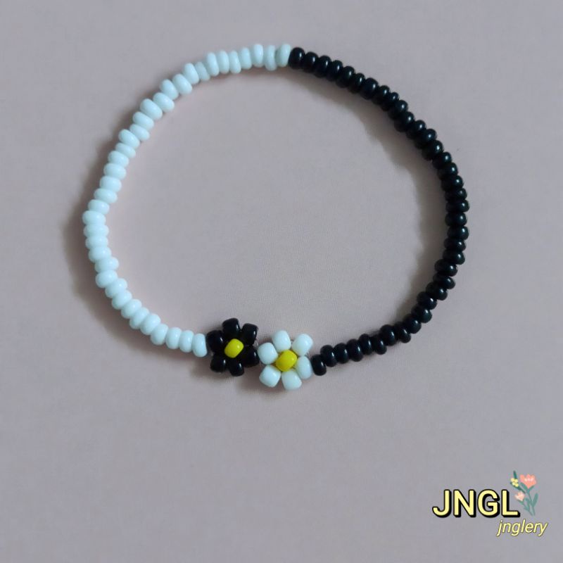 Vòng tay hạt cườm Inspired STEVENTEEN WOOZI | Vòng tay cheap moment Idol Kpop màu đen trắng