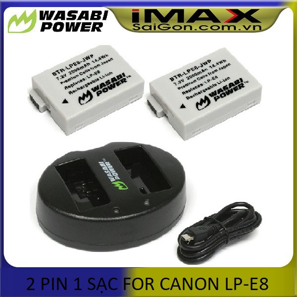 PIN SẠC WASABI FOR CANON LP-E8