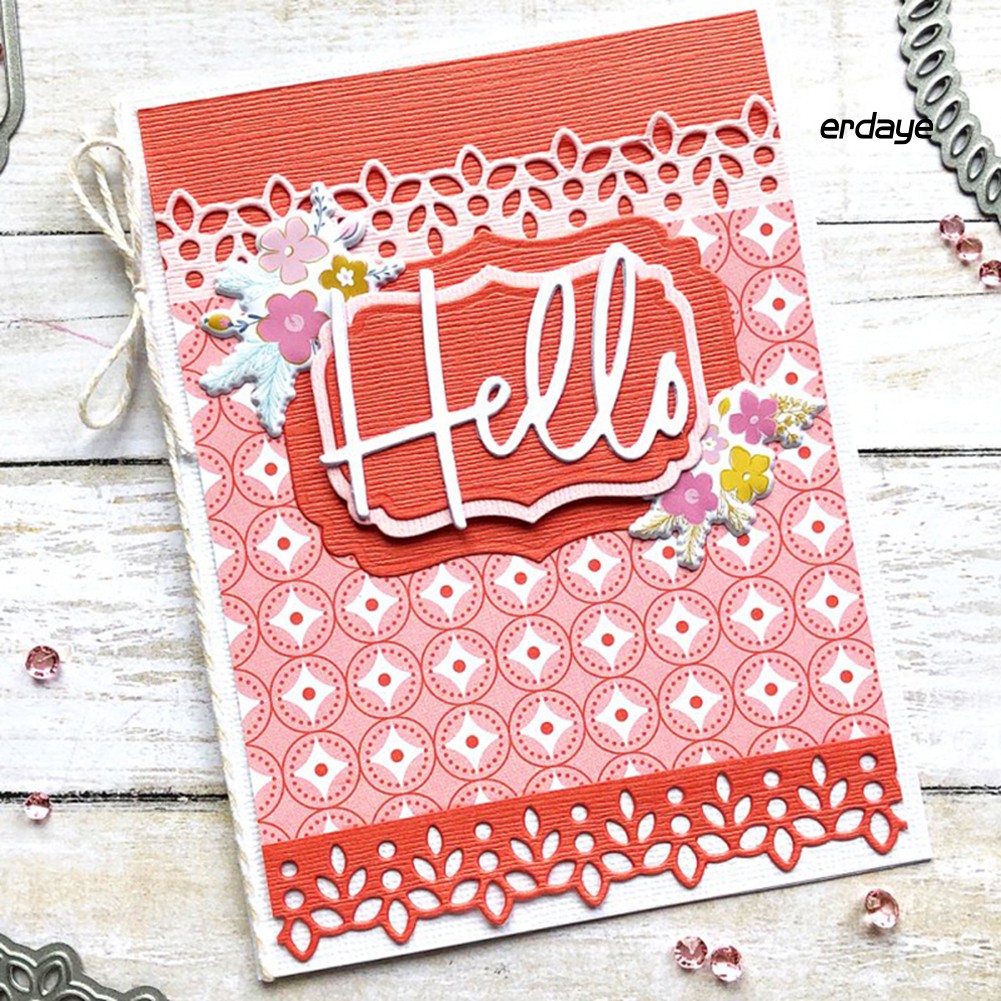 Khuôn Cắt Giấy Làm Từ Kim Loại Tạo Hình Tag Trang Trí Scrapbook
