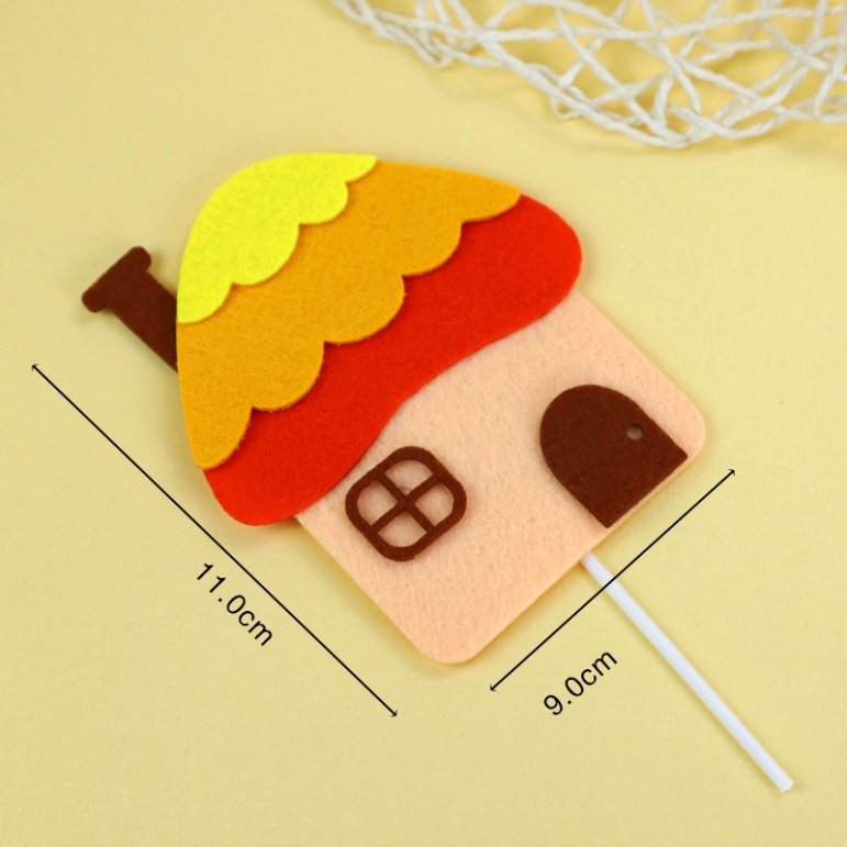 trang trí giáng sinh bánh kem [FREESHIP] cây trang trí bánh chất liệu vải xốp siêu đẹp