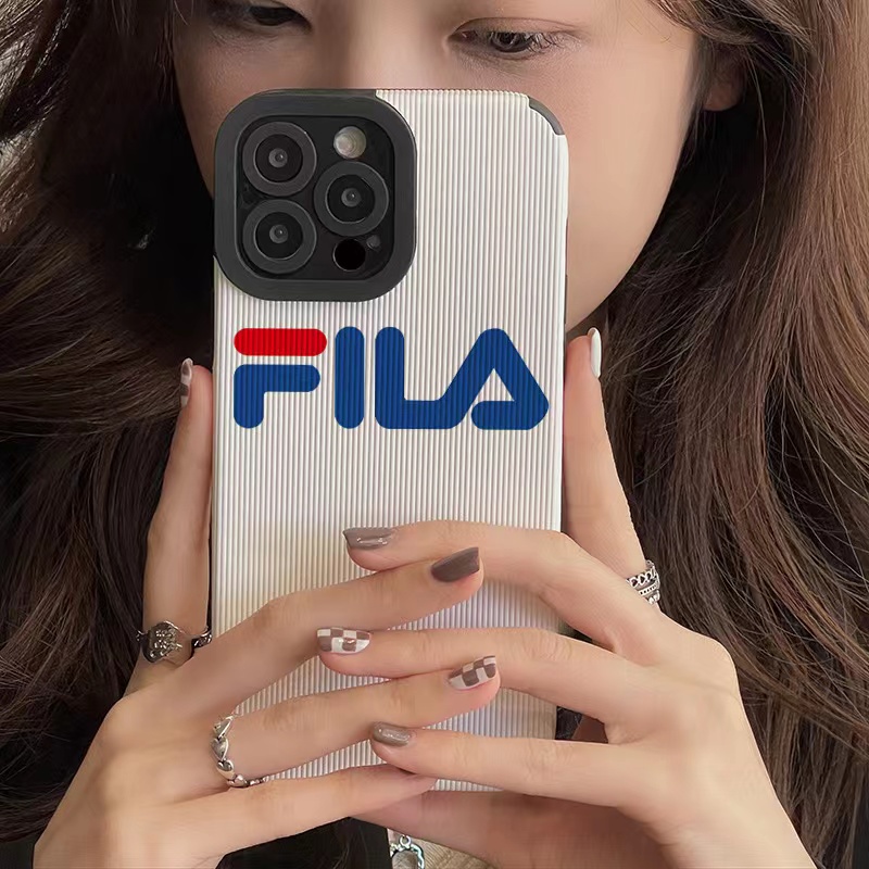Ốp Điện Thoại Da In Logo FILA Sang Trọng Cho iphone 13 Pro Max i13 13pro 11 Pro Max i11 X XR Xs Max 7plus 8plus 12Pro 12 Pro Max