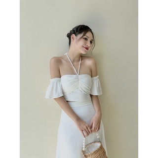 Set lụa dịu dàng July, kiểu trễ vai dịu dàng,chất lụa thoáng mát