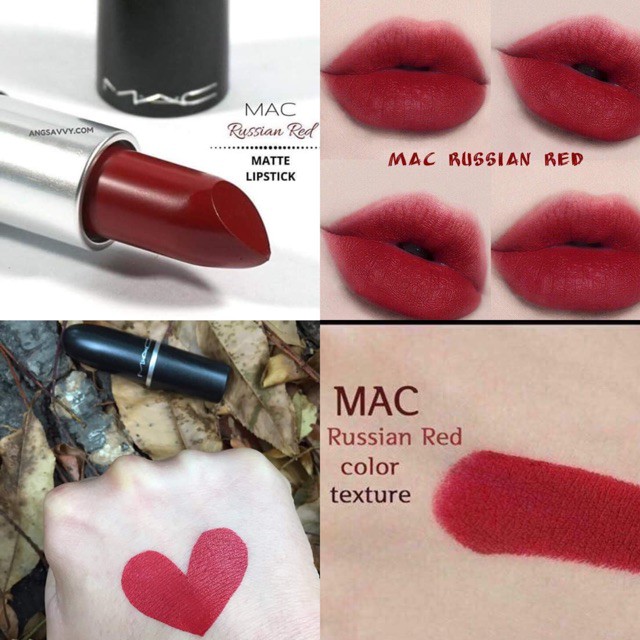 {Chính hãng, Bill Mỹ} Son MAC Lipstick Mini RUSSIAN RED