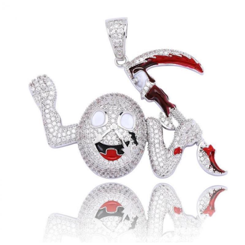 Vòng cổ Mặt Đá zircon Phong Cách hip hop Cho Nam