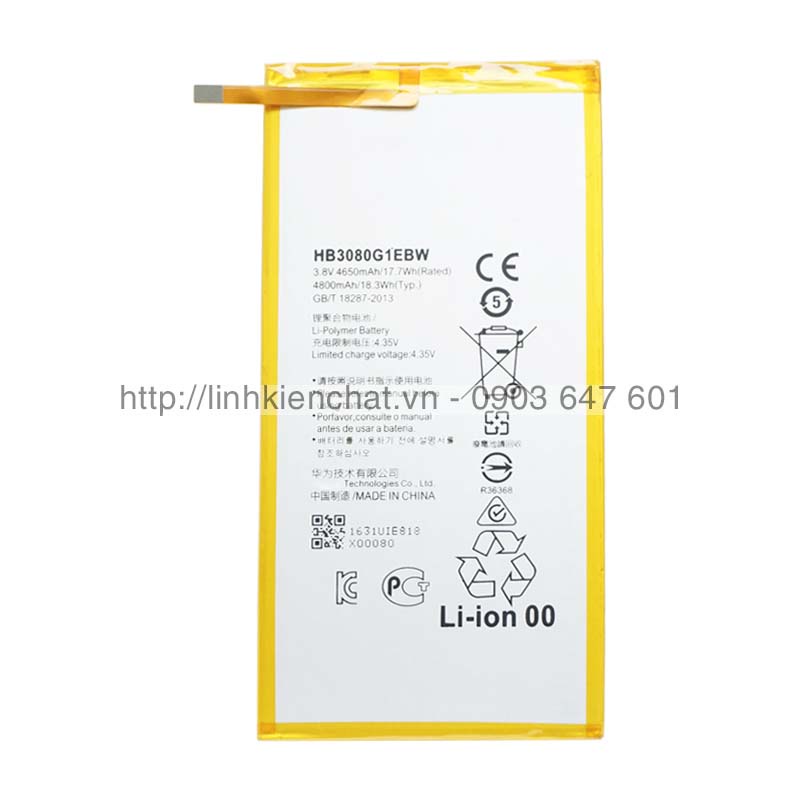 Pin Huawei MediaPad M2 8.0 M2-801L 4800mAh Zin - Hàng nhập Khẩu