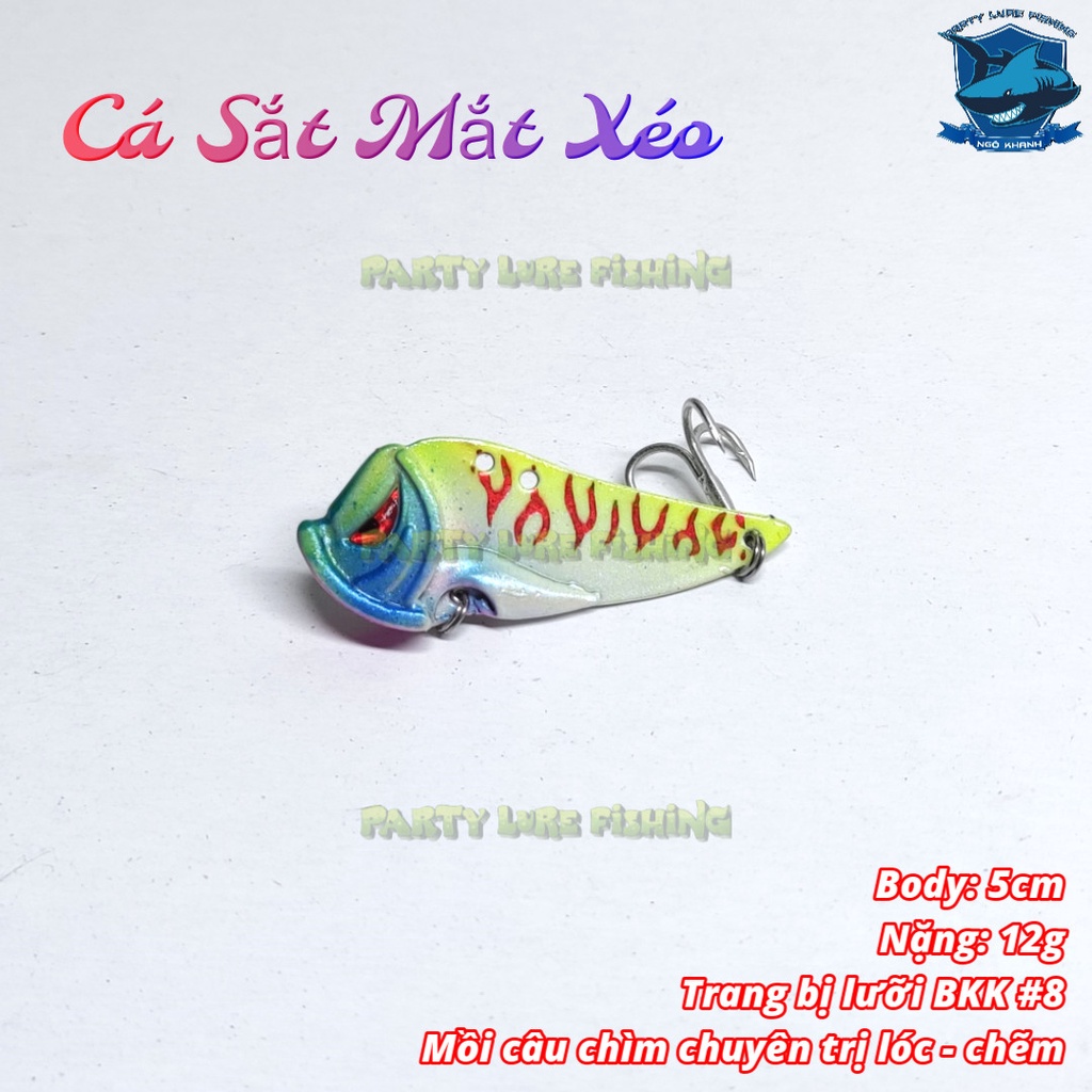 Mồi câu lure Cá Sắt Mắt Xéo , mồi câu cá lóc, chẽm, măng....