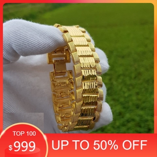 Lắc tay nam bản to mạ vàng 18K