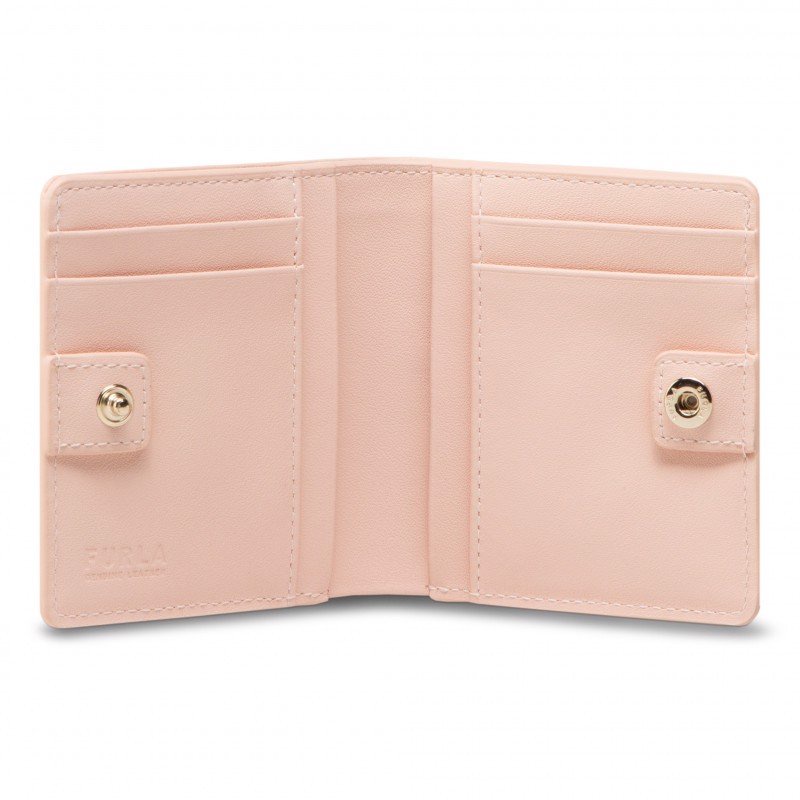 Ví Nữ FURLA Tuberosa S Compact Wallet Vitello St Milestone - Hồng Candy Rose