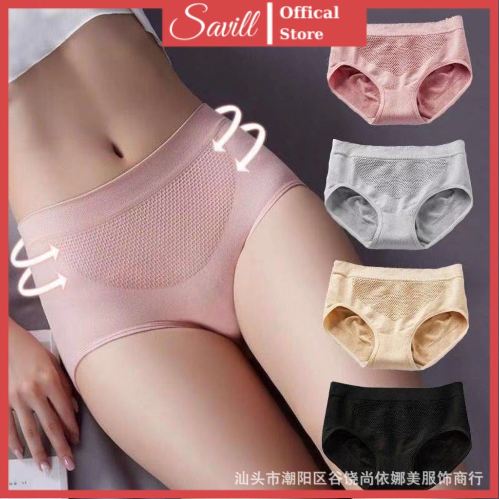 Quần Lót Nữ Kháng Khuẩn - Quần Chíp Nữ Cotton Cạp Cao 011