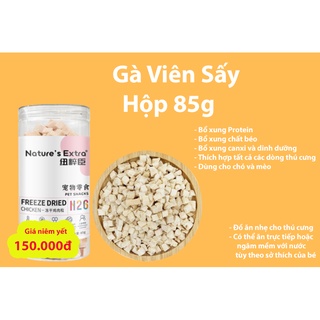 Thức ăn gà viên sấy khô ouenn cao cấp cho chó mèo