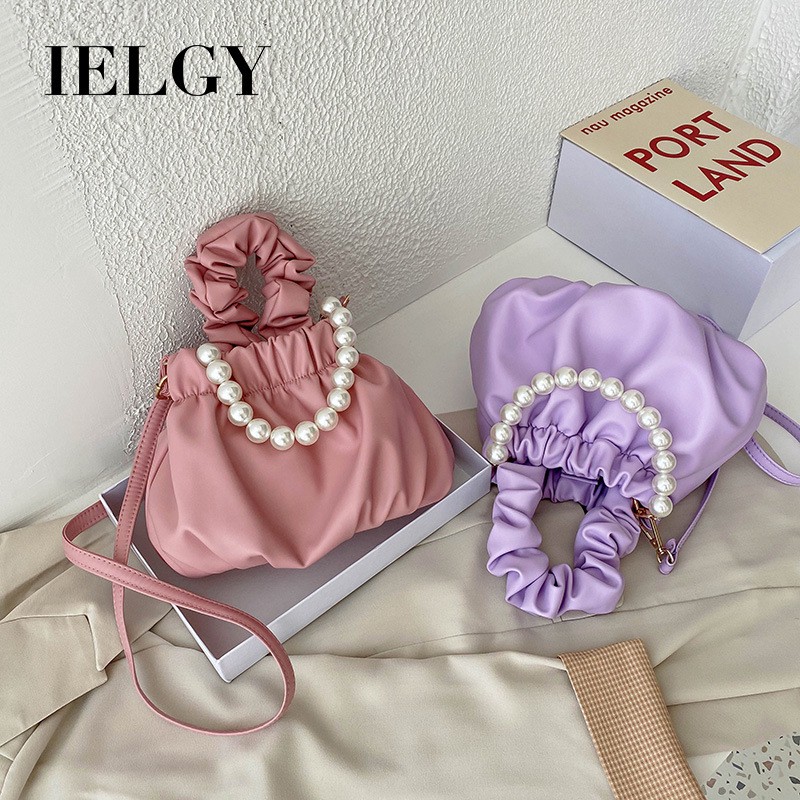 Túi Xách IELGY Đính Ngọc Trai Xinh Xắn Thời Trang Mùa Hè