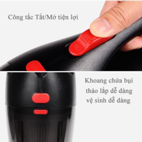 Máy Hút Bụi Cầm Tay Mini Không Dây và Có Dây Cho Ô Tô và Gia Đình