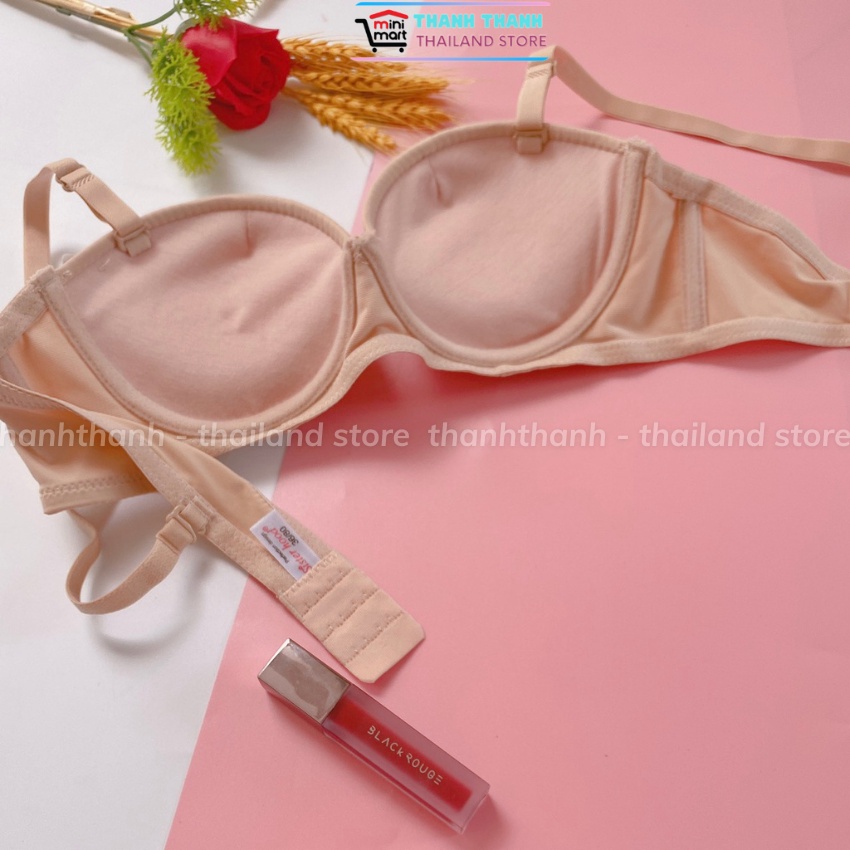 Áo lót Thái | Áo ngực quả trơn, cup ngang, mút vừa, có gọng sisterhood 6001