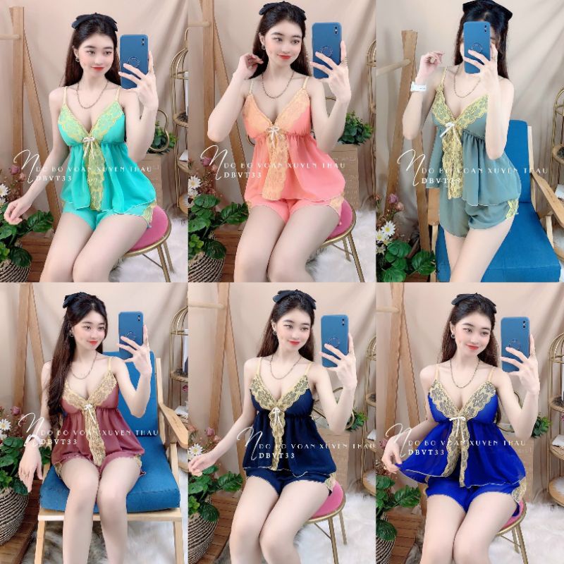 Đồ ngủ voan có mút