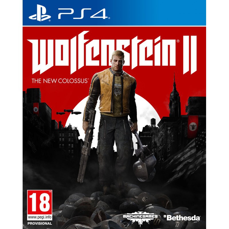 Đĩa Game PS4 - Wolfenstein 2 The New Colossus (Nguyên Seal) Hệ US