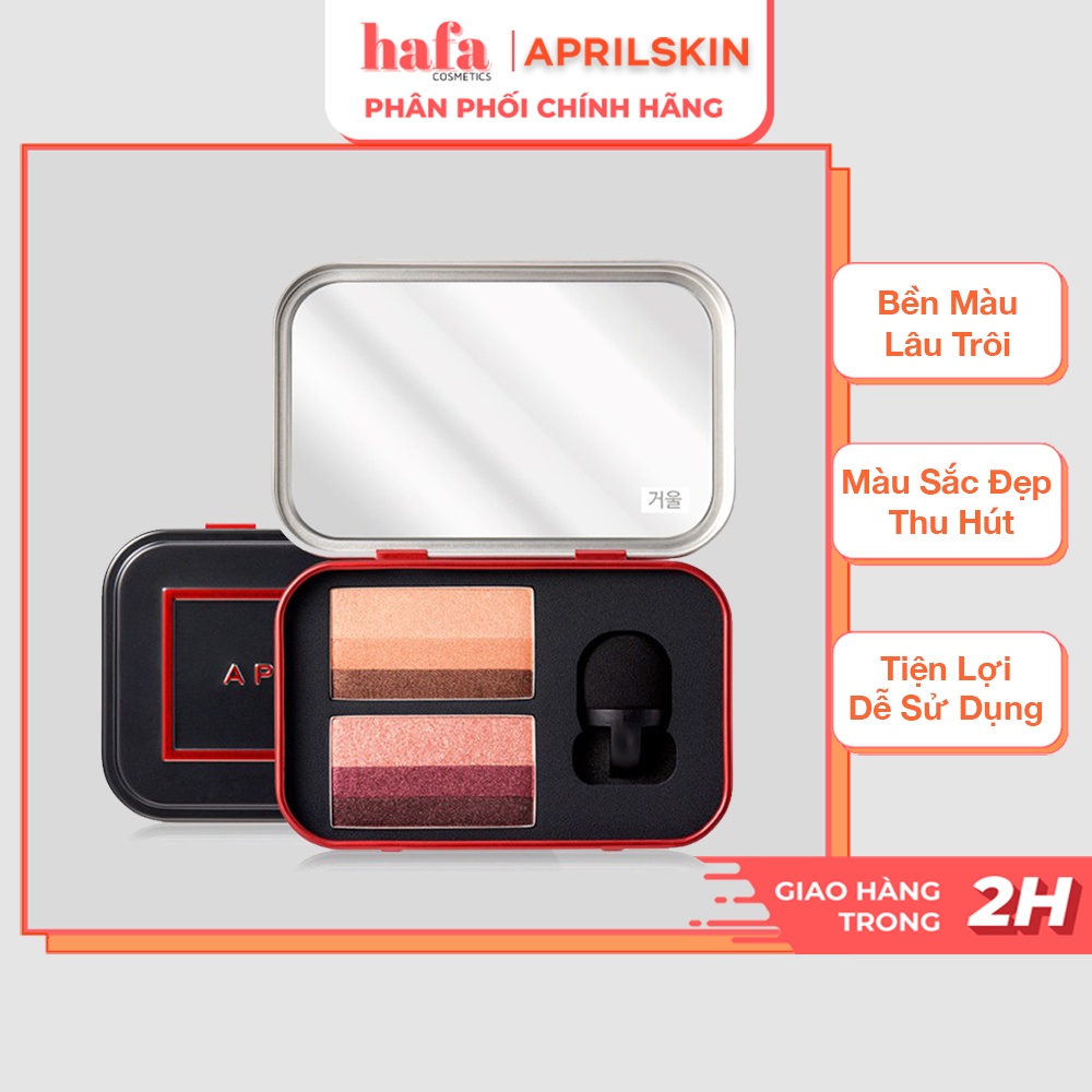 Bảng Bảng Phấn Mắt Aprilskin Perfect Magic Dual Eyeshadow 6g