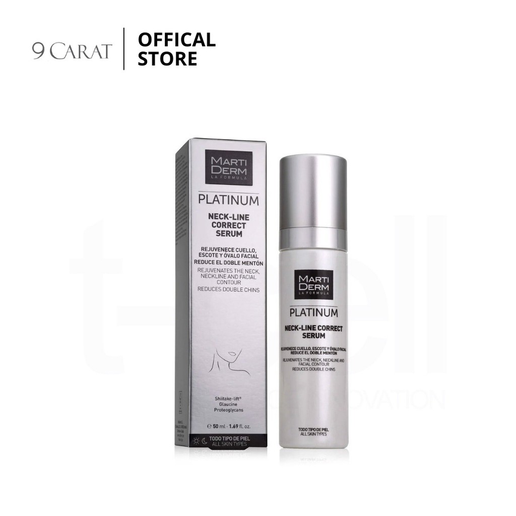 Tinh Chất Làm Săn Chắc và Trẻ Hoá Da Vùng Cổ/ MartiDerm Platinum Neck Line Correct Serum 50ml