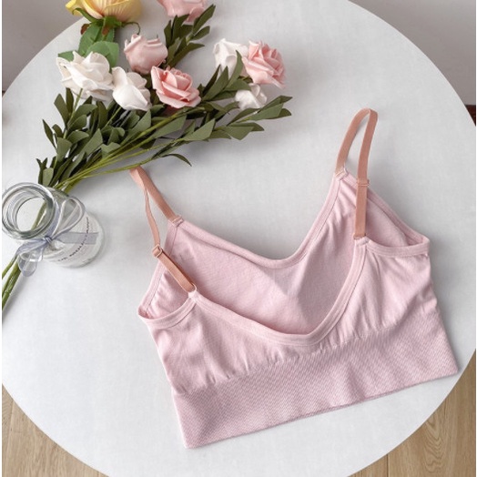 Áo lót ngực lưng u cotton co dãn 4 chiều họa tiết chữ cá tính cho nữ KBRA ME10