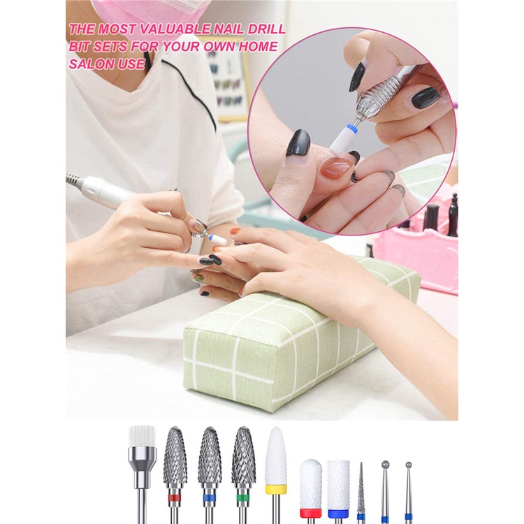 Bộ 10 Đầu Mài Móng Tay Bằng Hợp Kim Thép JP6