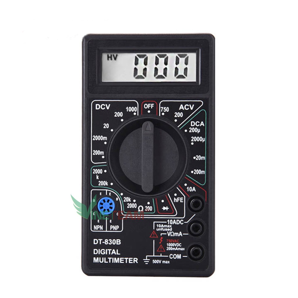 Đồng hồ vạn năng DT-830B đo thông mạch cho thợ điện AC/DC ✔Đồng hồ đo điện vạn năng kỹ thuật số -dc4435