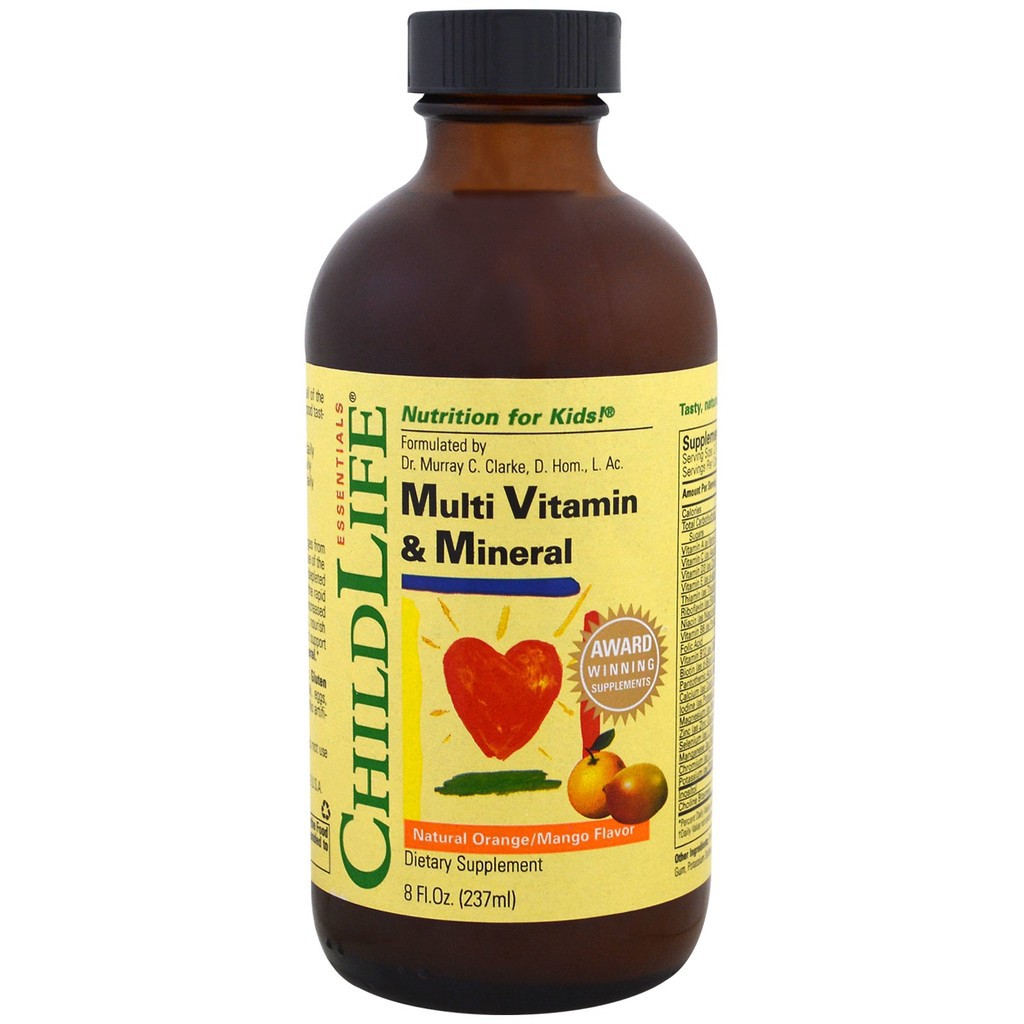 Vitamin tổng hợp và khoáng chất cho bé - Childlife Multi Vitamin &Mineral