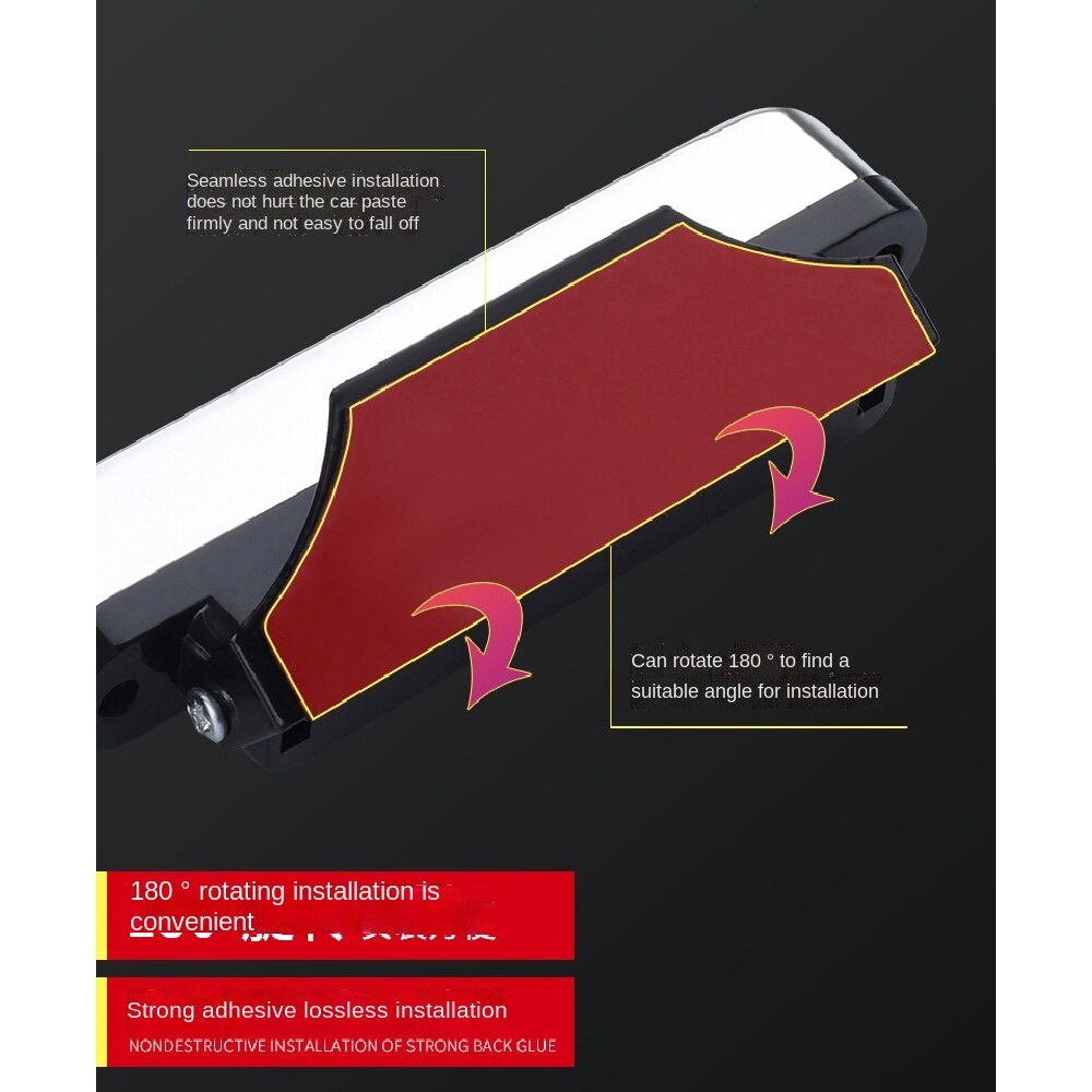 Set 2 Đèn 8 Led Chạy Bằng Năng Lượng Gió Dùng Trang Trí Xe Ô Tô / Xe Máy