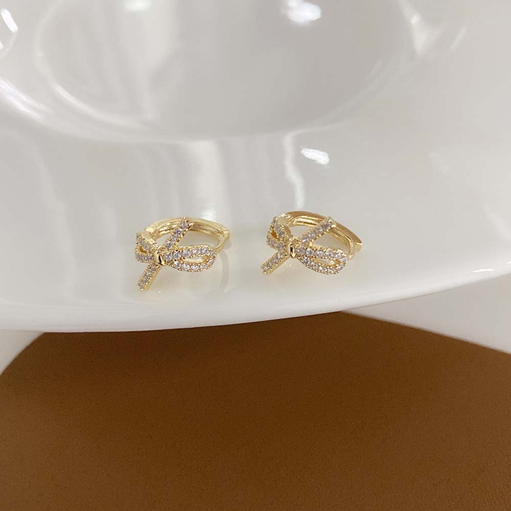 Khuyên Tai Nữ Hình Nơ Thời Trang Hàn