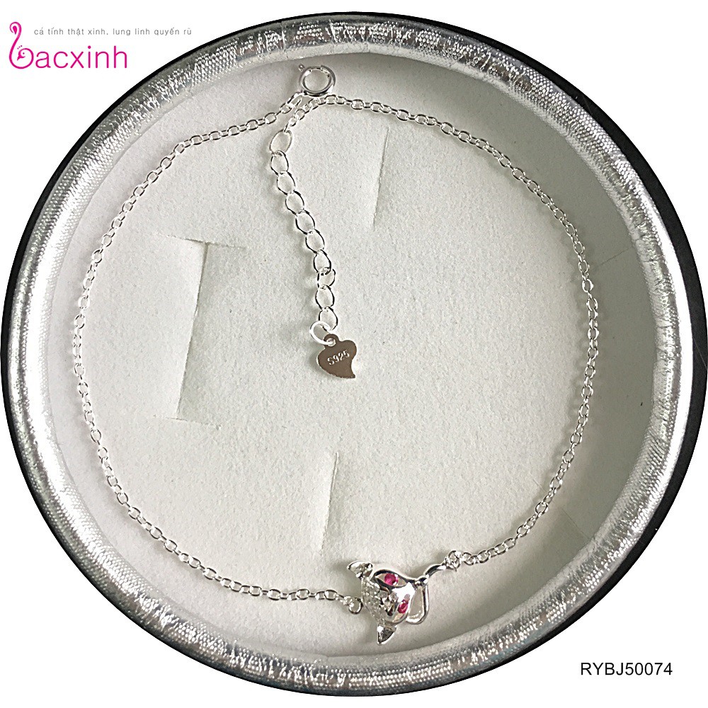 Lắc chân bạc Ý 925 Bạc xinh Huệ Ngân - Hồ ly quyến rũ RYBJ50074 | BigBuy360 - bigbuy360.vn