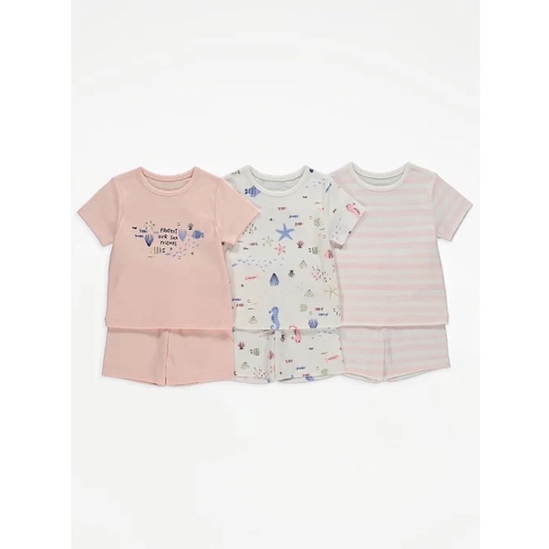 Set 3 bộ thun cotton Geo chính hãng